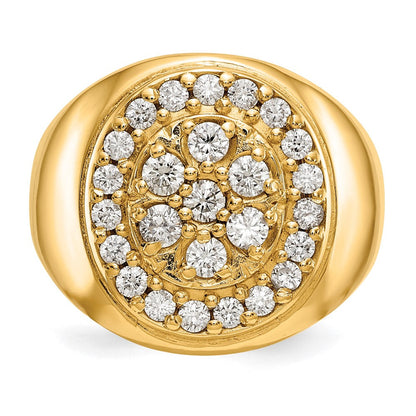 14K Gelbgold Vs Diamant Herren Ring
