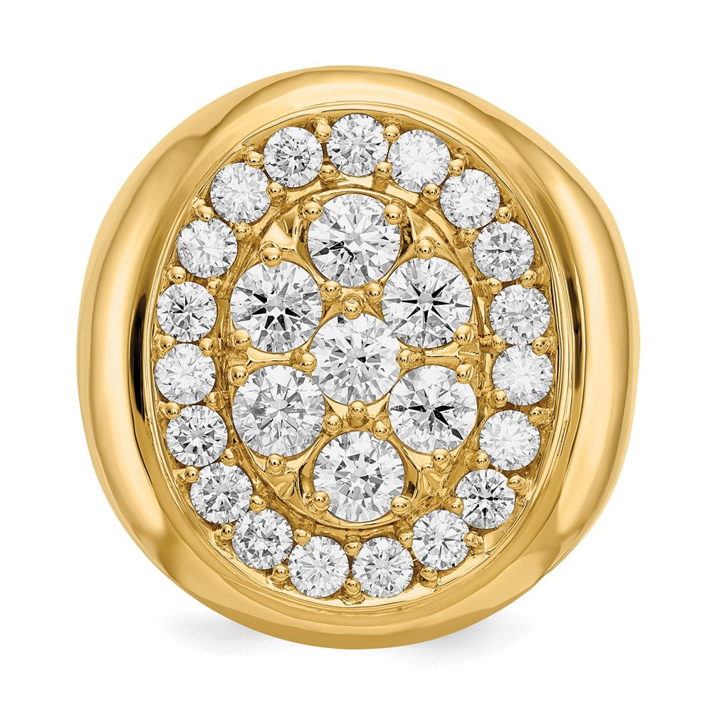 14K Gelbgold A Diamant Herren Ring