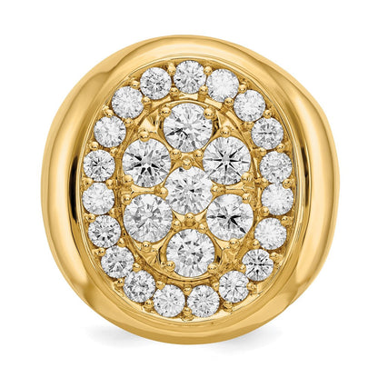 14K Gelbgold Aa Diamant Herren Ring