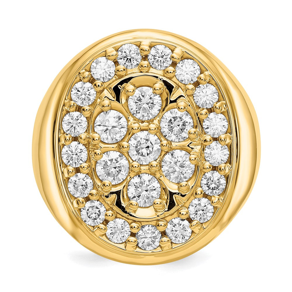 14K Gelbgold Aa Diamant Herren Ring