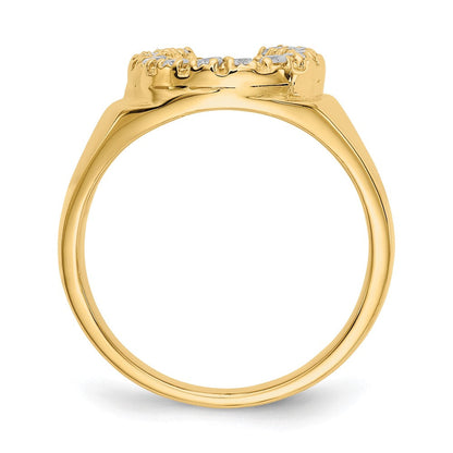 14K Gelbgold Vs Diamant Herren Ring