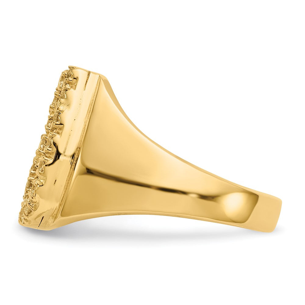 14K Gelbgold Vs Diamant Herren Ring