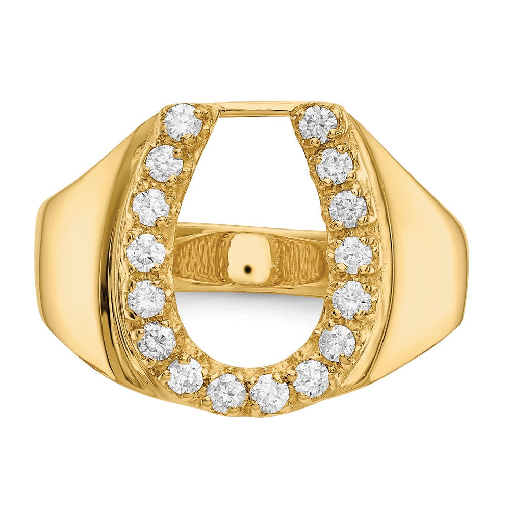 14K Gelbgold Vs Diamant Herren Ring