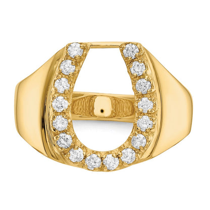 14K Gelbgold Vs Diamant Herren Ring