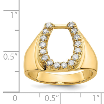 14K Gelbgold Vs Diamant Herren Ring