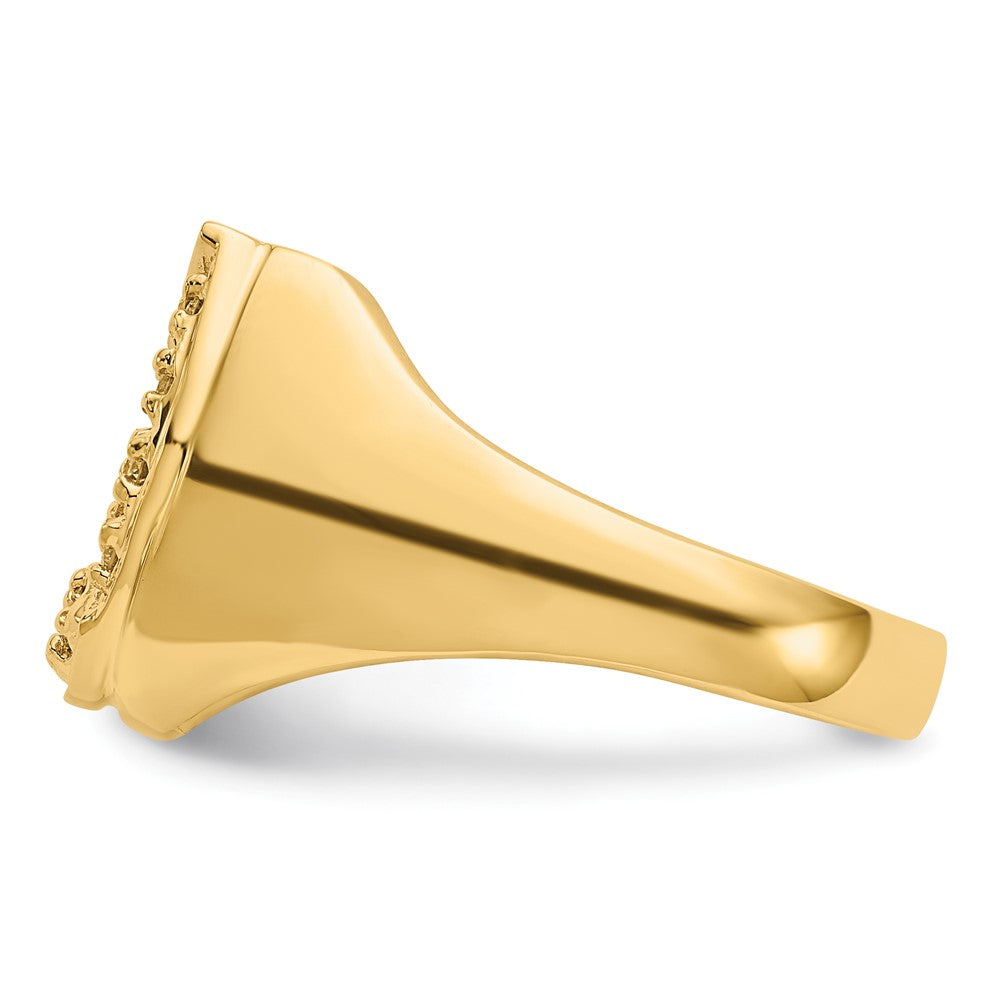 14K Gelbgold VS Diamantring für Herren