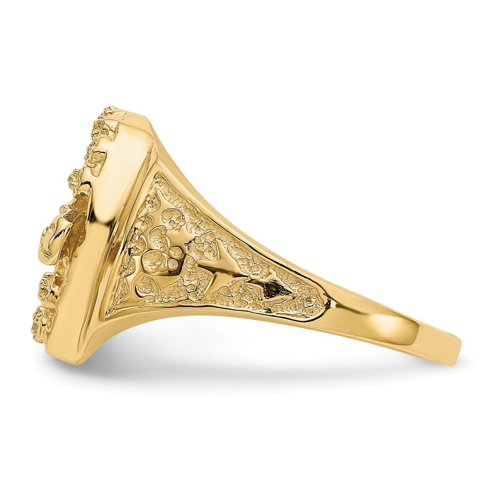14K Gelbgold Aaa Diamant Herren Ring