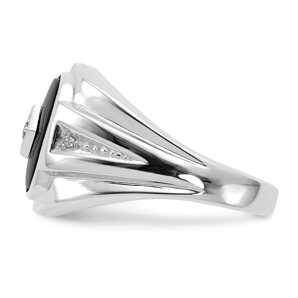 14K Weißgold Aa Diamant Herren Ring