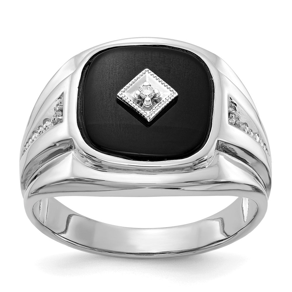 14K Weißgold Aa Diamant Herren Ring