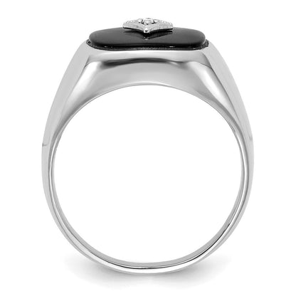 14K Weißgold Aa Diamant Herren Ring