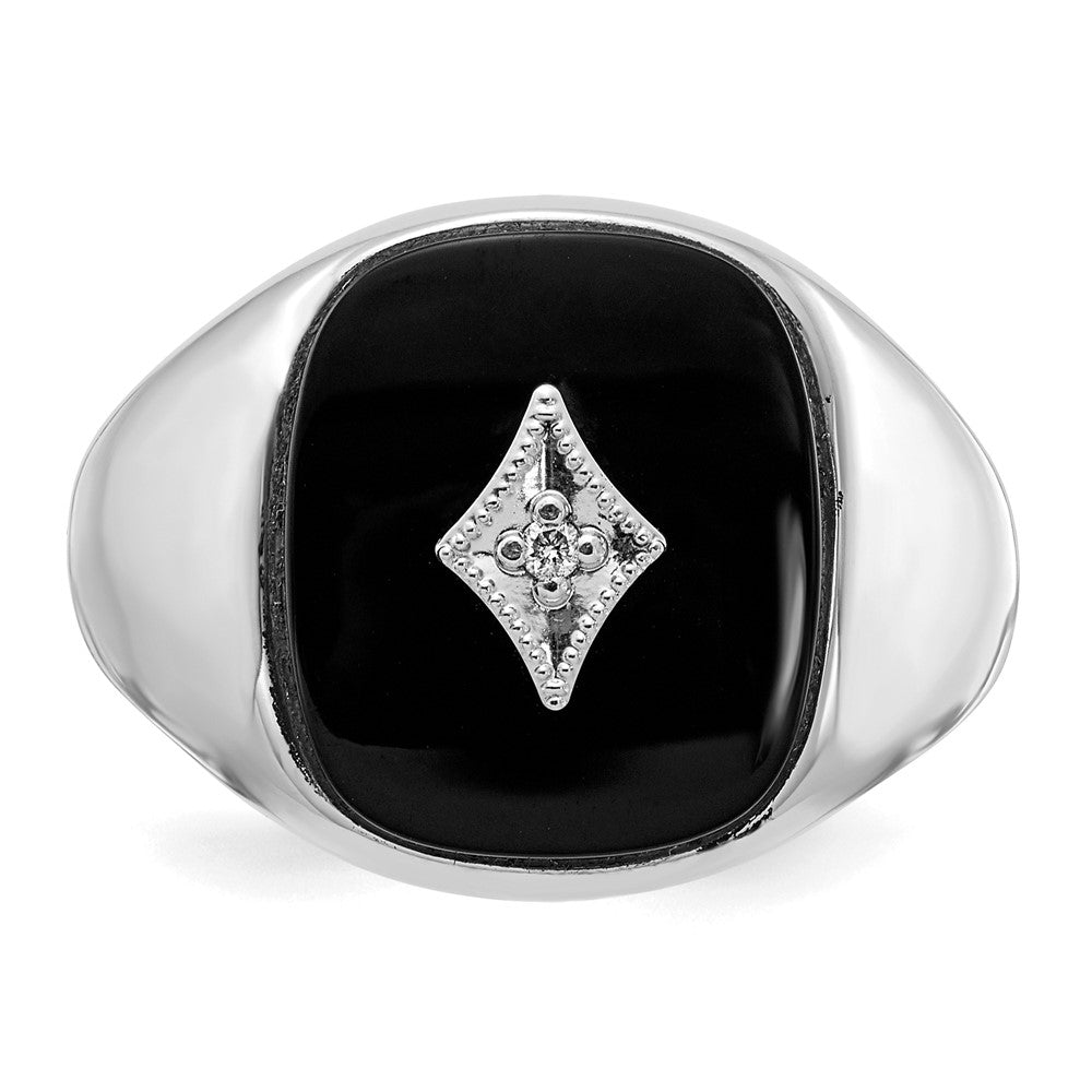 14K Weißgold Aaa Diamant Herren Ring