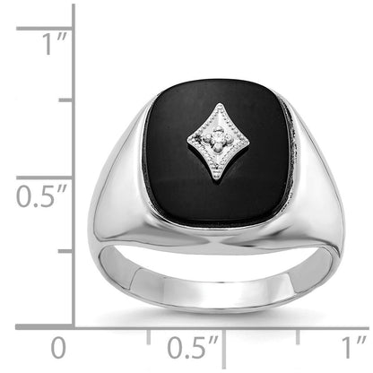 14K Weißgold Aa Diamant Herren Ring