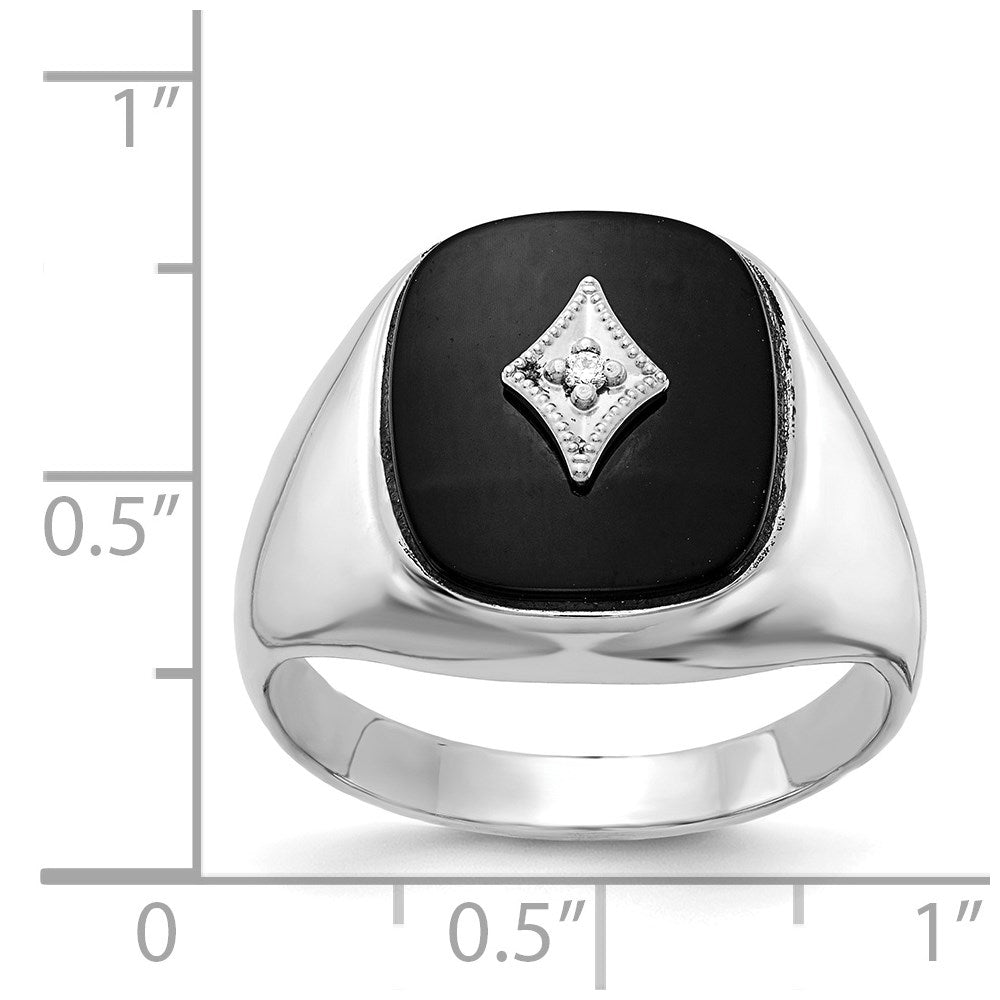 14K Weißgold Aaa Diamant Herren Ring