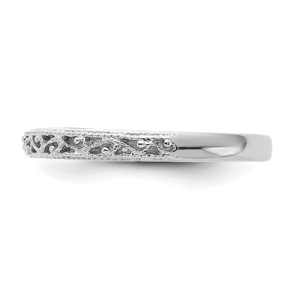 14K Weißgold Ring