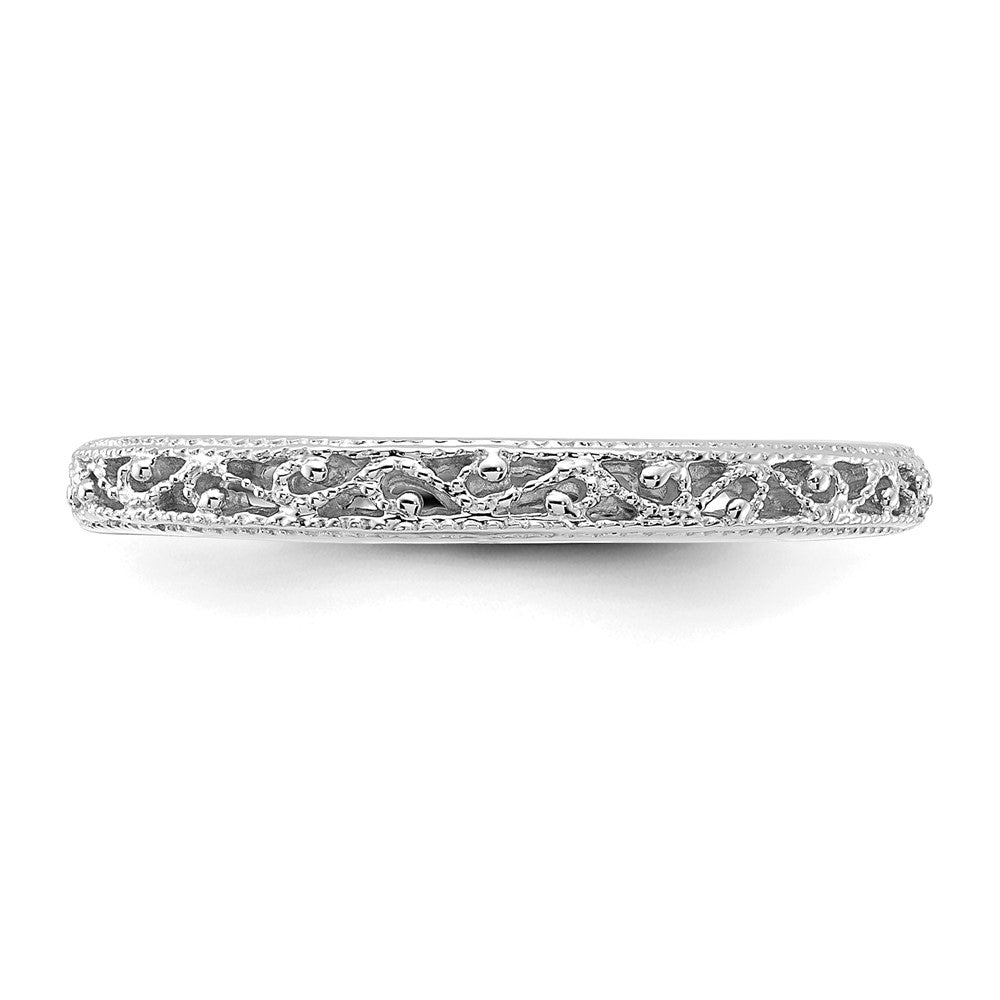 14K Weißgold Ring