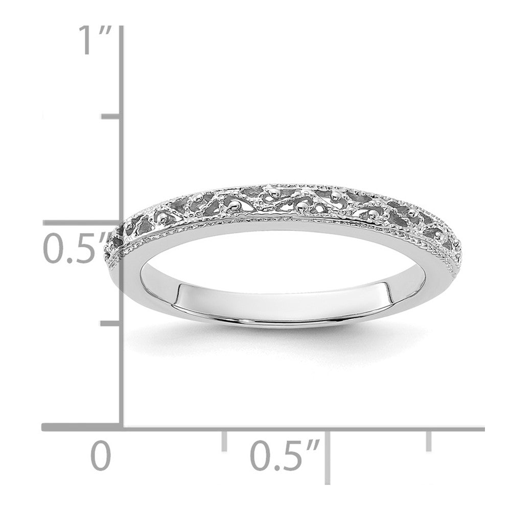 14K Weißgold Ring