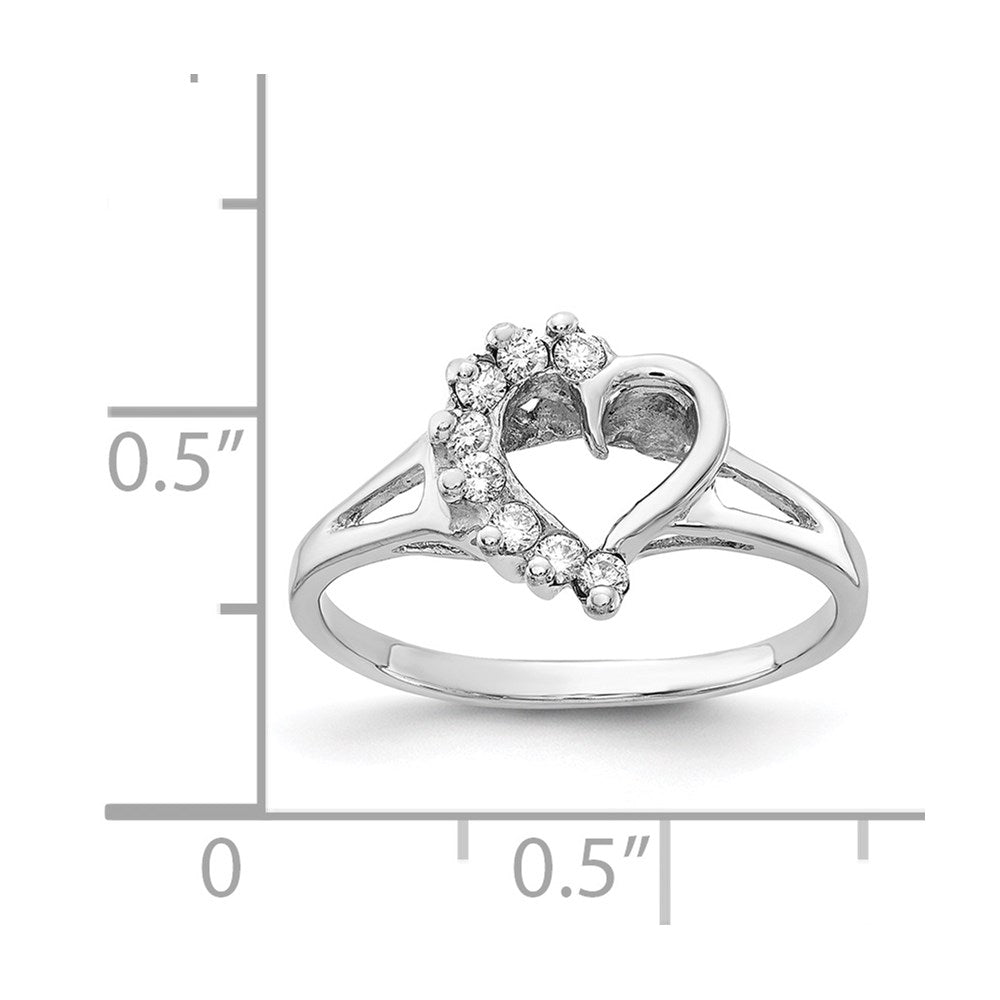 14K Weißgold-Ring mit natürlichen Diamanten, 0,12 ct Gesamtgewicht