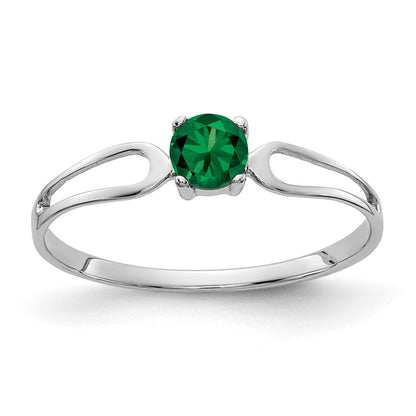 14K Weißgold 4mm Mount St. Helens Ring