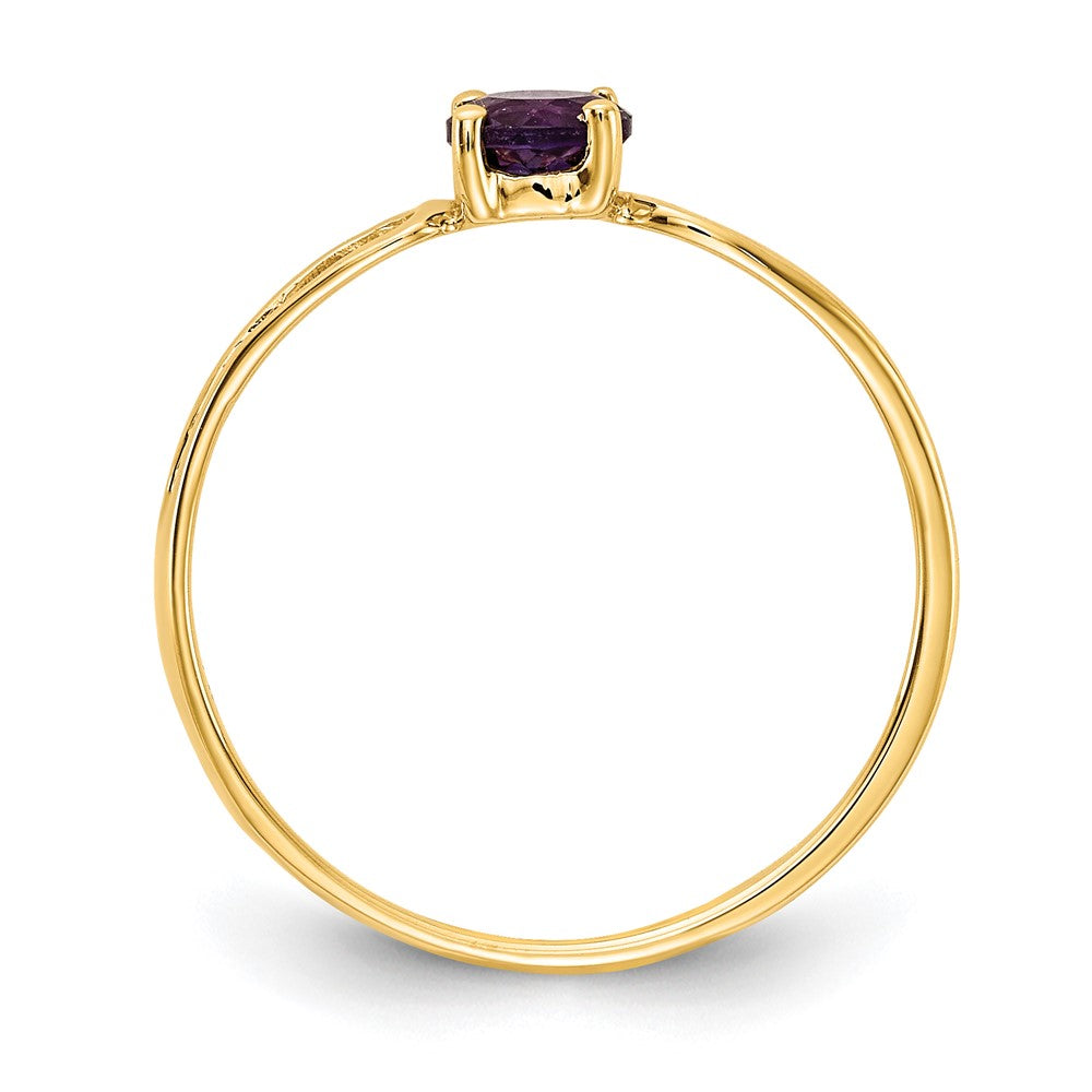 14K Gelbgold Amethyst-Ring