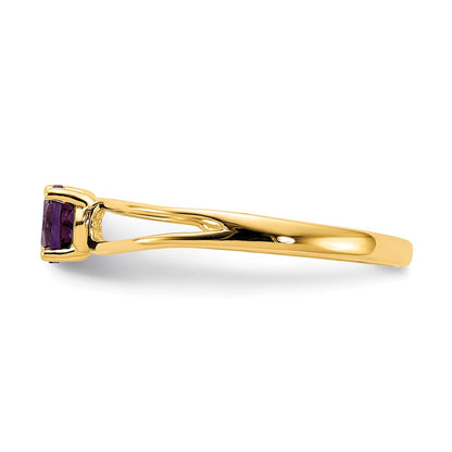 14K Gelbgold Amethyst-Ring