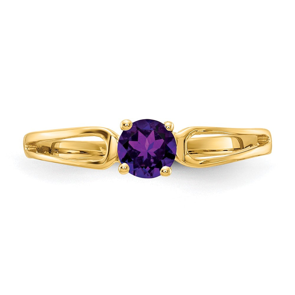 14K Gelbgold Amethyst-Ring
