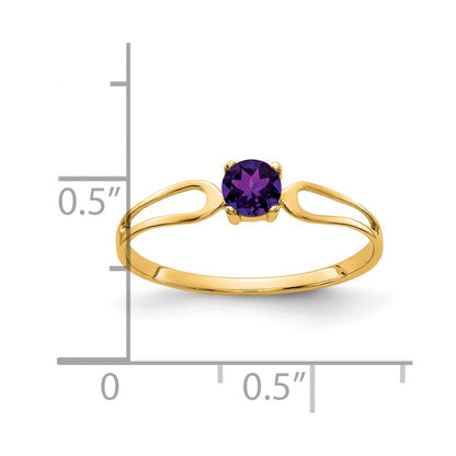 14K Gelbgold Amethyst-Ring
