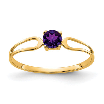 14K Gelbgold Amethyst-Ring
