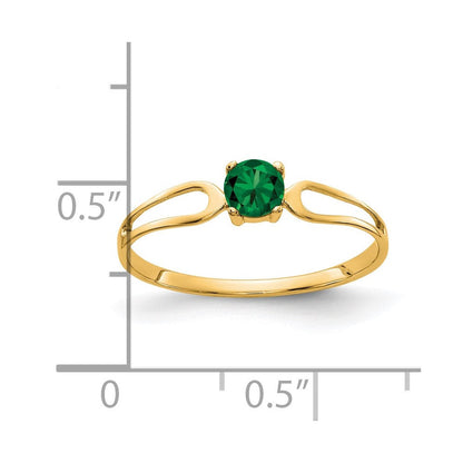 14K Gelbgold 4mm Fassung St. Helens Ring