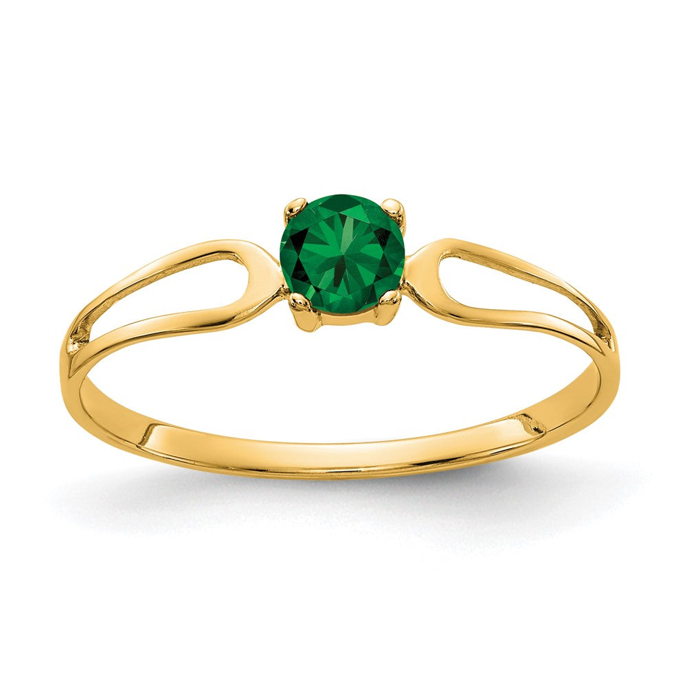 14K Gelbgold 4mm Fassung St. Helens Ring