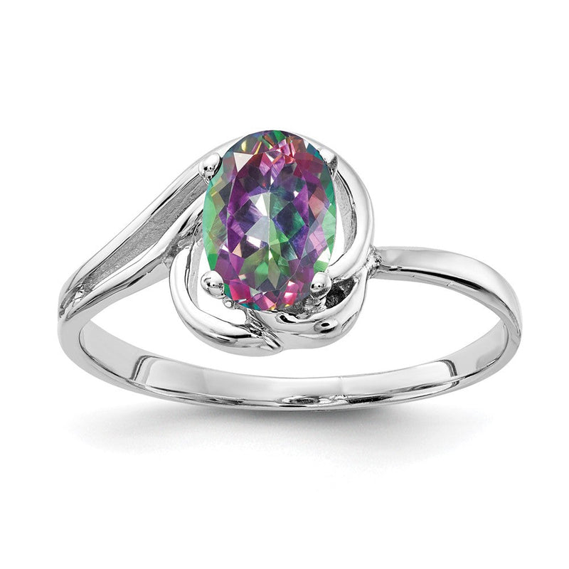 Ring aus massivem 14K Weißgold