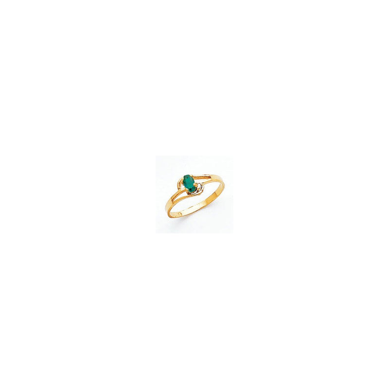 14K Gelbgold 5x3mm Oval Fassung St. Helens Diamant Ring