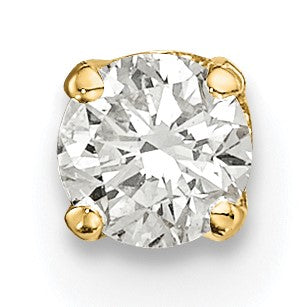 14K Gelbgold Diamant-Ohrstecker