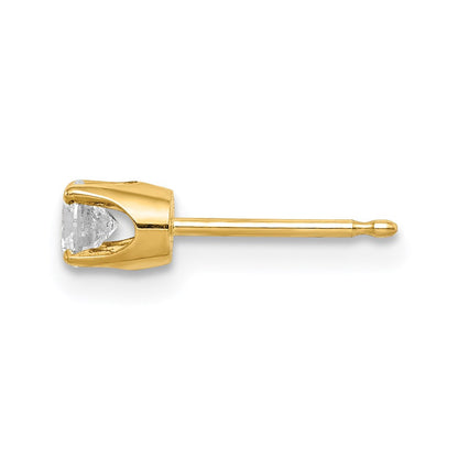 14K Diamant-Ohrstecker (Einzelstück)
