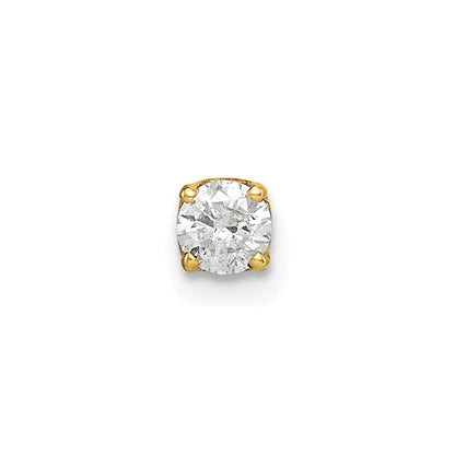 14K Diamant-Ohrstecker (Einzelstück)
