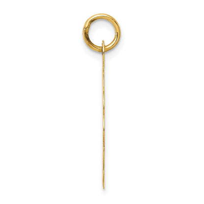 14K Gelbgold Scheiben-Charm „25. Jubiläum“