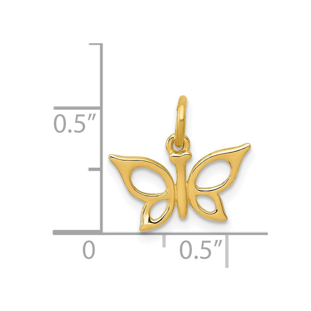 14K Gelbgold 14K Schmetterling Charm