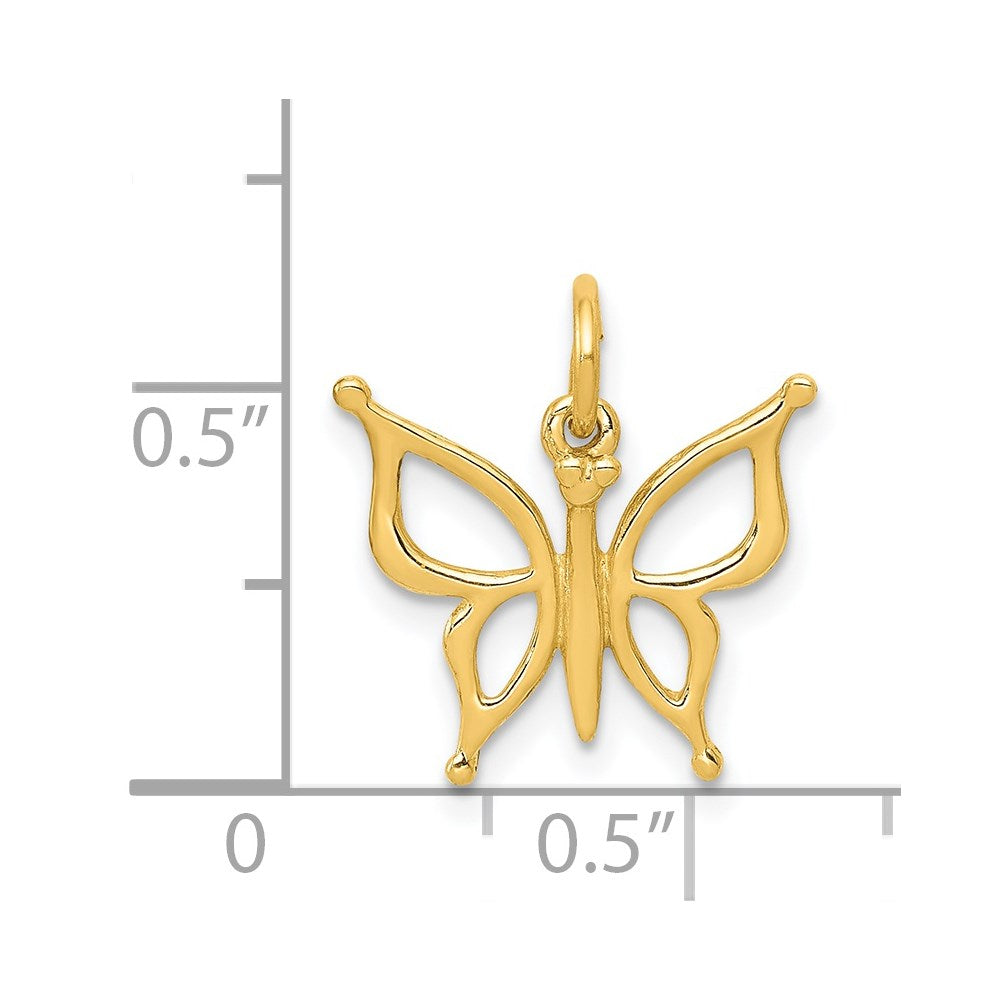 14K Gelbgold 14K Schmetterling Charm