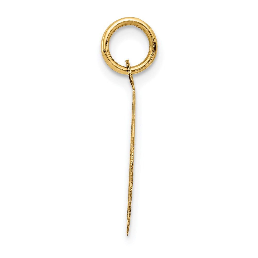 14K Gelbgold 14K A Date To Remember Plättchen Charm