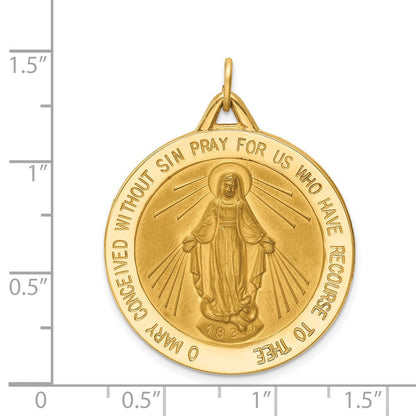 14 Karat Gelbgold Wunderbare-Medaille-Anhänger