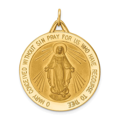 14 Karat Gelbgold Wunderbare-Medaille-Anhänger