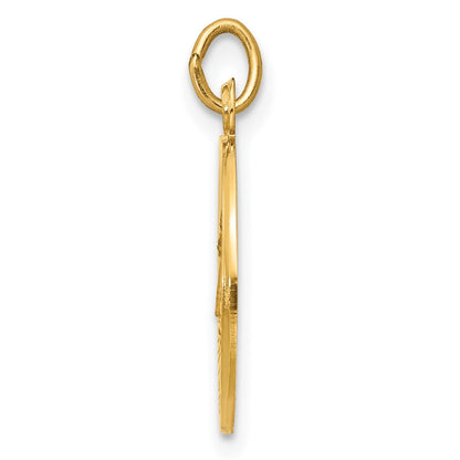 14K Gelbgold Anhänger mit Caridad-Del-Cobre-Medaille