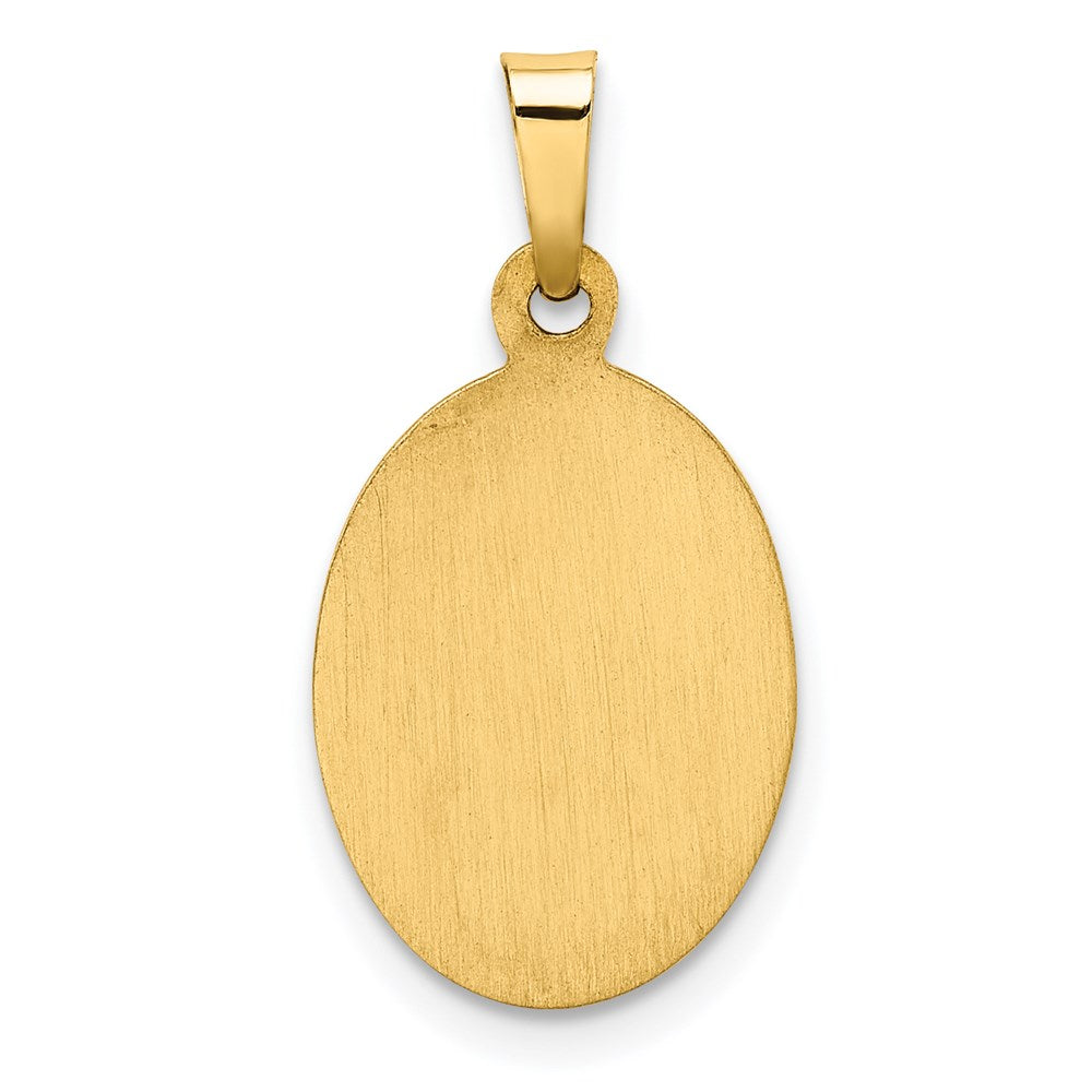 14K Gelbgold 14K Hohl Our Damen Of Guadalupe Medaille Charm