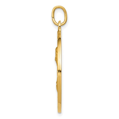 14K Gelbgold Anhänger „Heiligstes Herz Jesu“-Medaille