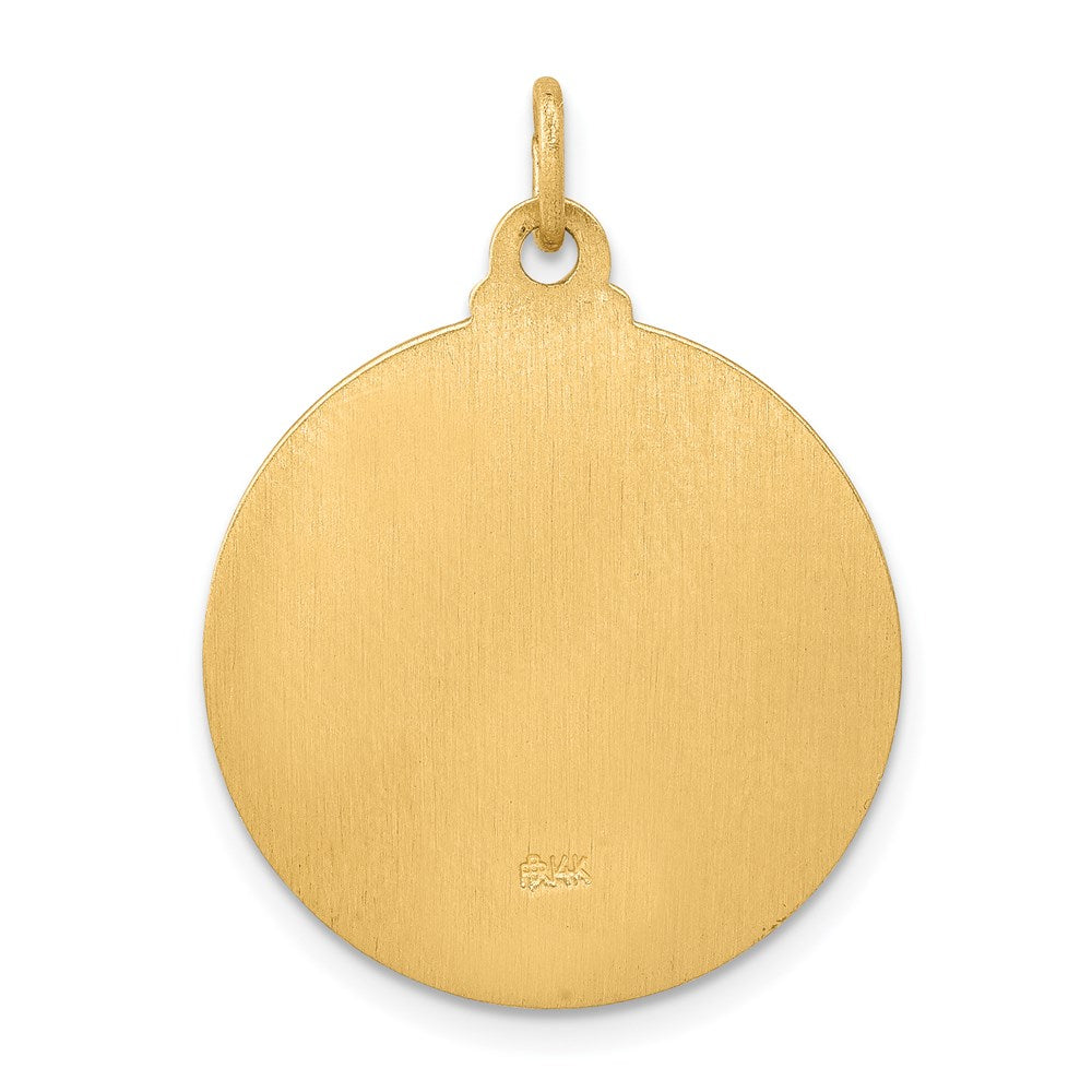 14K Gelbgold Jesus-Medaille-Anhänger