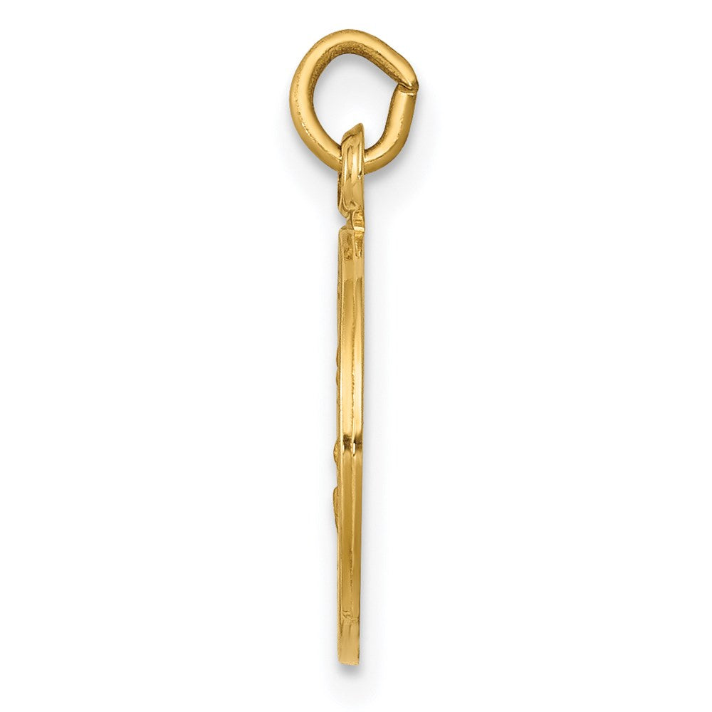 14K Gelbgold Heiliger-Josef-Medaille-Charm
