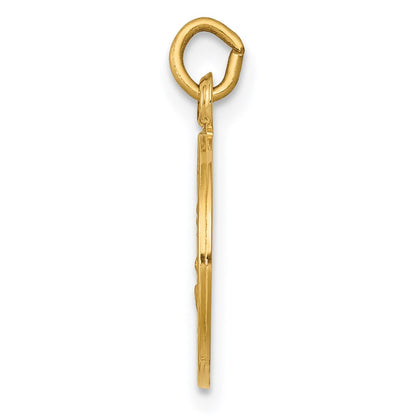 14K Gelbgold Heiliger-Josef-Medaille-Charm