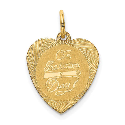 14K Gelbgold 14K auf Abschluss Day Charm