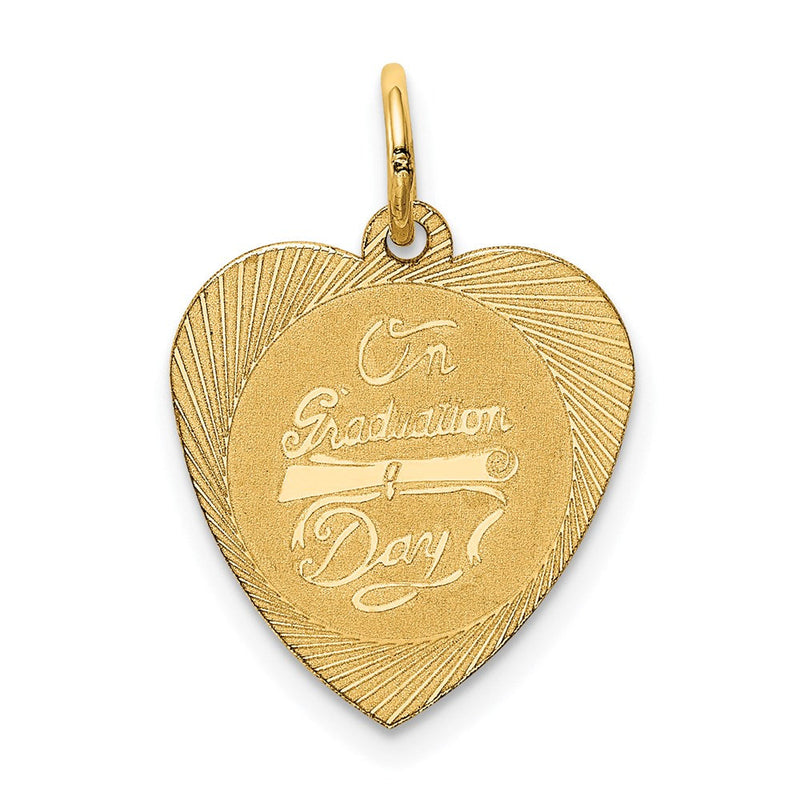 14K Gelbgold 14K auf Abschluss Day Charm