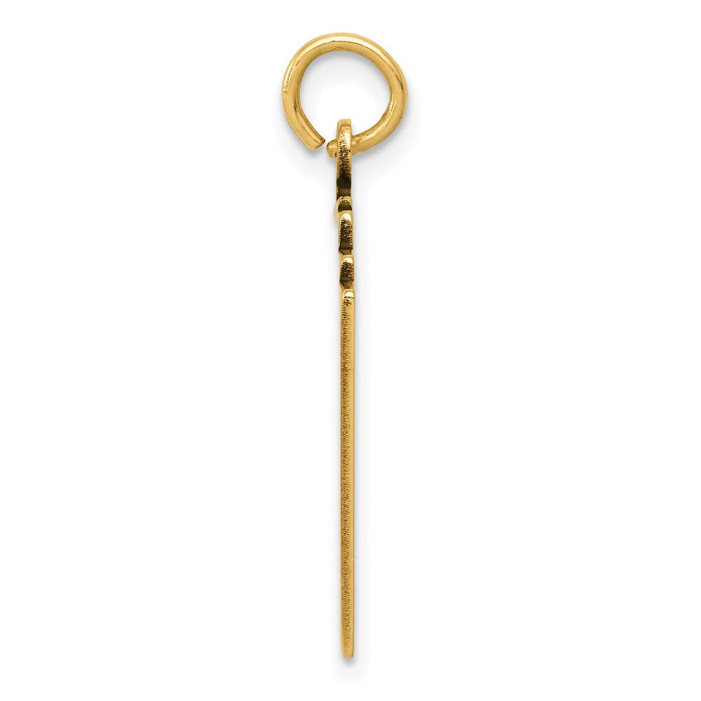 14K Gelbgold Charm „Royal Flush Spielkarten“, emailliert