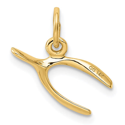 14K Gelbgold 14K Gabelbein Charm